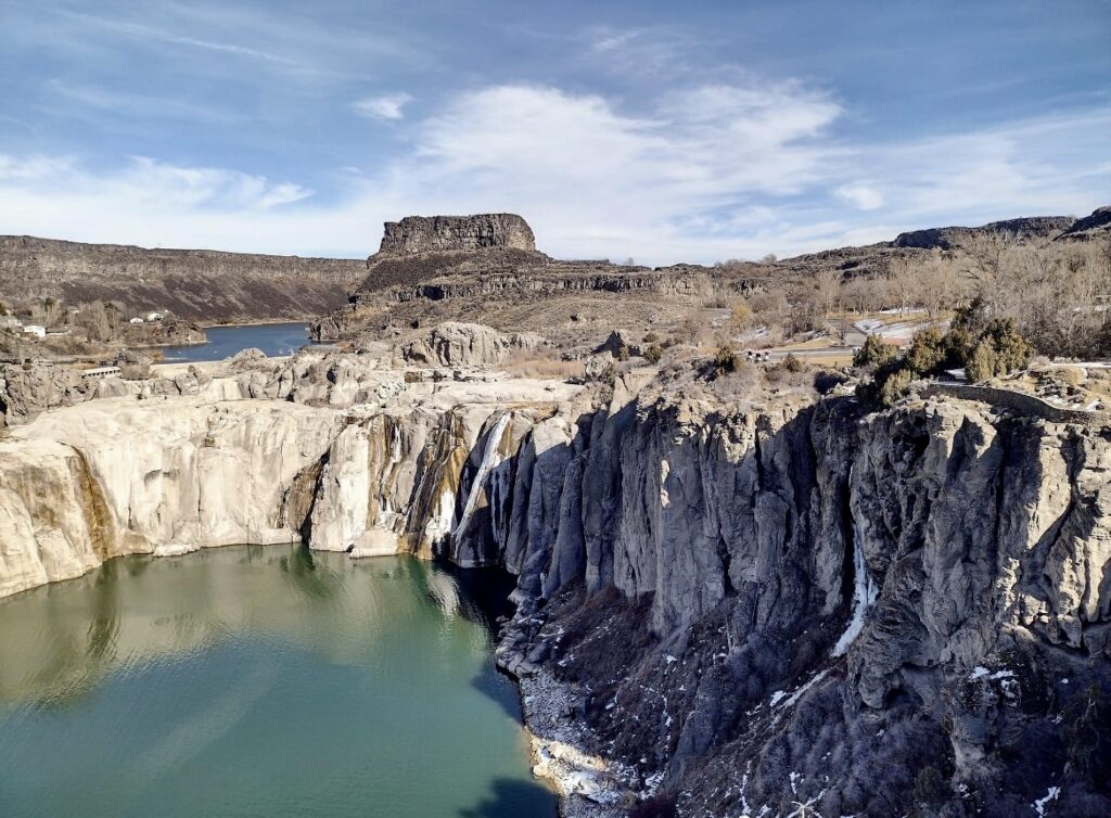 Shoshone Falls During Winter - Dry Months